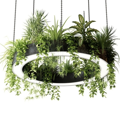 现代植物吊灯