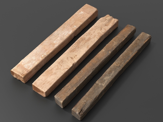 旧木头，木柴 ，原木3d模型