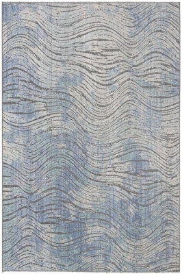 现代波浪图案地毯