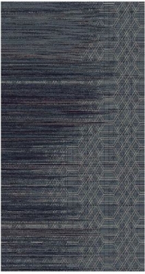 现代抽象条形地毯 (2)