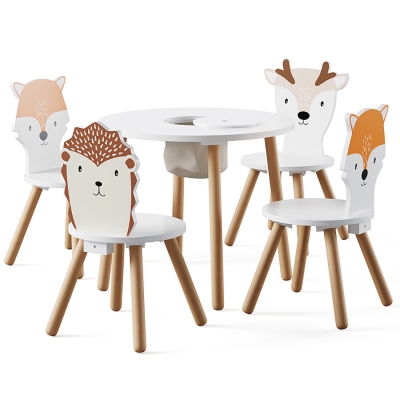 现代儿童卡通造型桌椅su模型