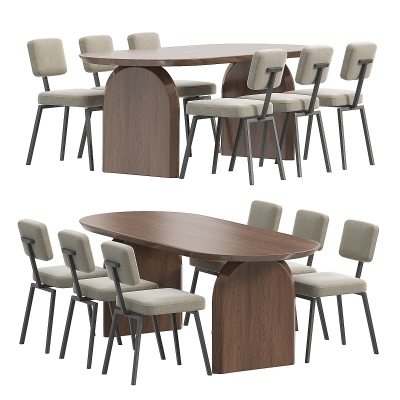 Studio 餐桌椅3d模型 