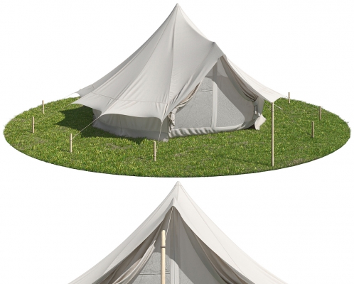 露营帐篷su模型