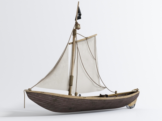 帆船 su模型