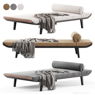 现代长凳，沙发凳su模型