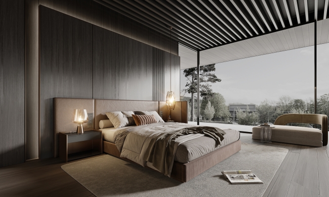 Minotti米洛提现代卧室3D模型