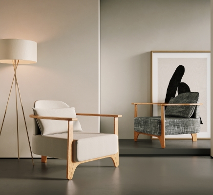 北欧沙发椅 3d模型