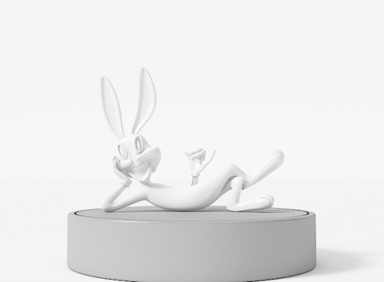 现代兔子雕塑