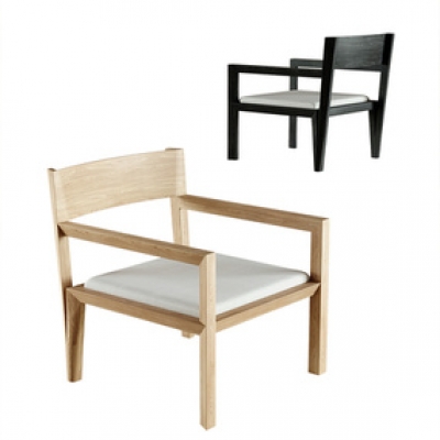 -北欧原木单椅3d模型