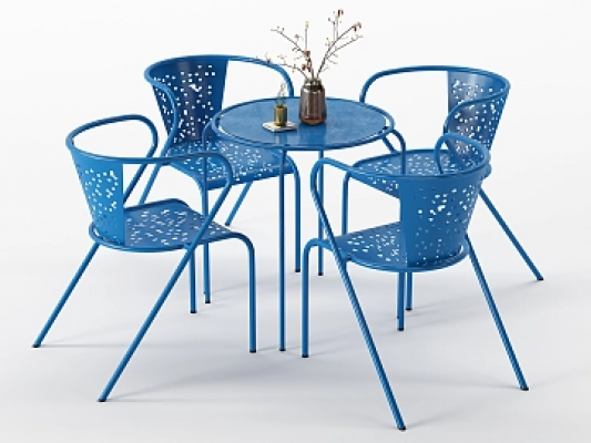  户外体艺椅子餐椅3D模型