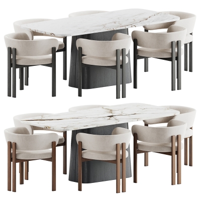  现代餐桌椅组合3 