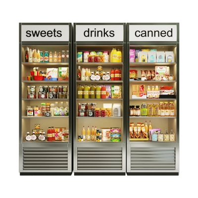  现代超市冷藏柜 