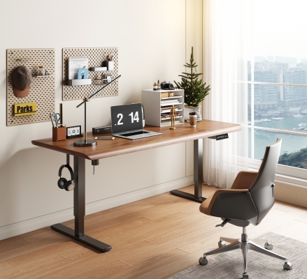  现代升降电脑桌办公桌椅 