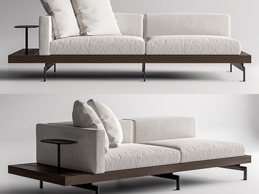 现代双人沙发SU模型