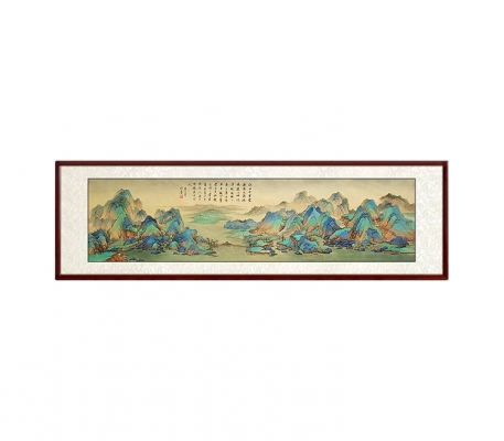 中式装饰画 横幅画国画 山水画 (7)