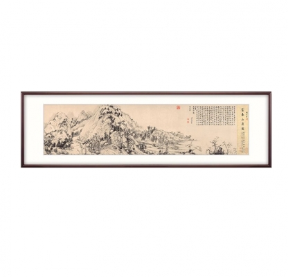 中式装饰画 横幅画国画 山水画 (10)