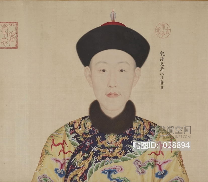 古代皇帝画像 (33)材质贴图下载-【集简空间】「每日更新」
