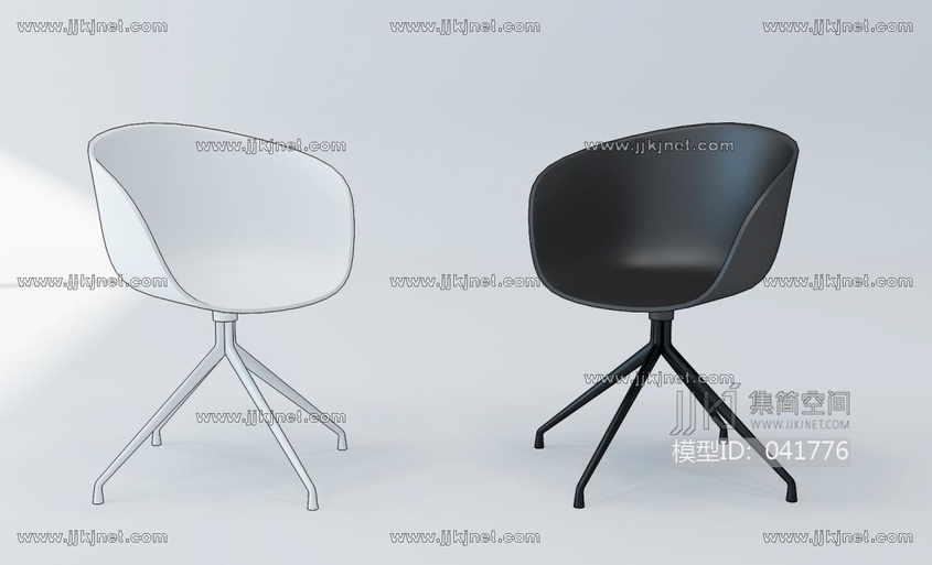 Z12-0518现代办公椅 3d模型下载 -【集简空间】「每日更新」