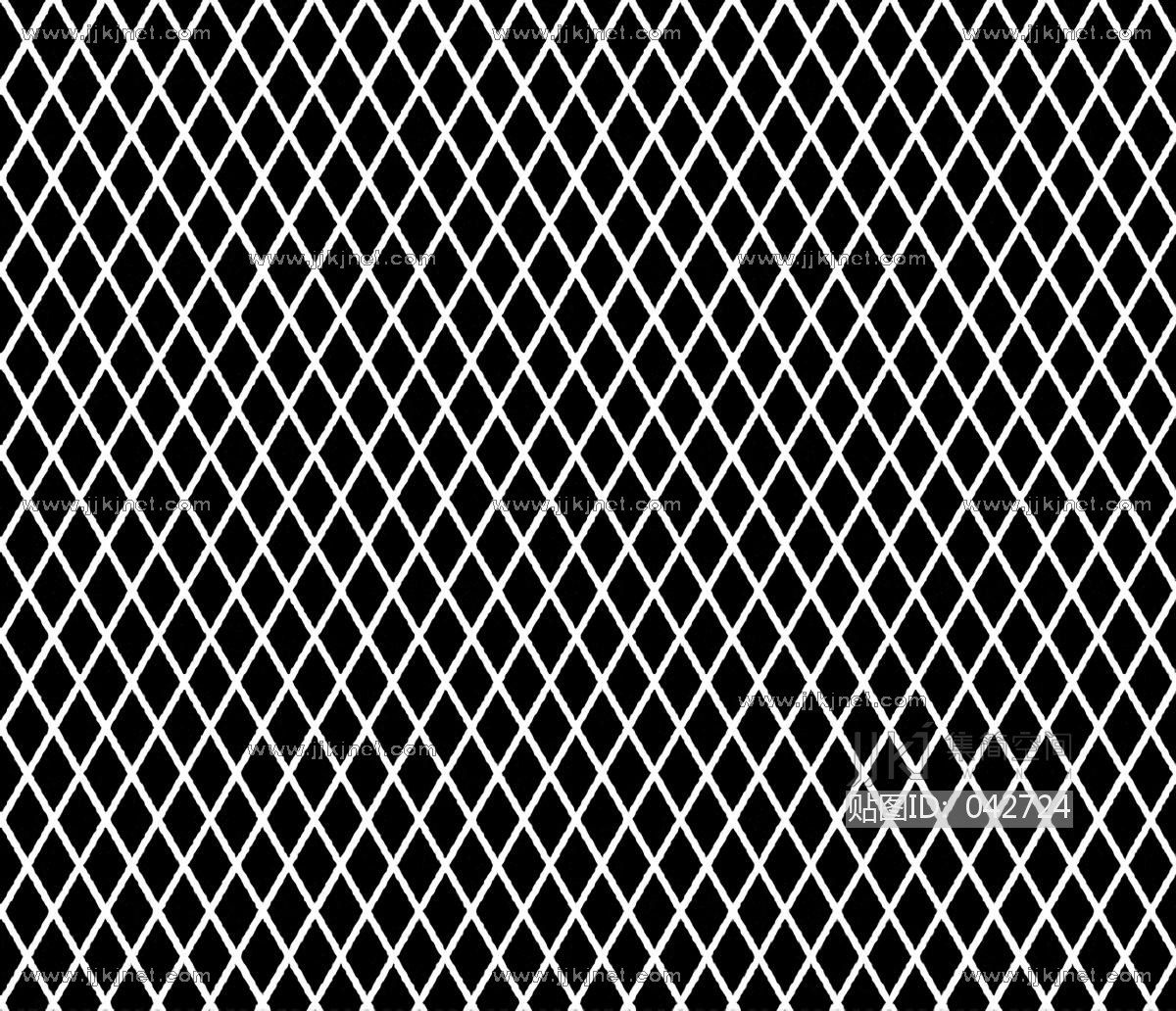 现代铁丝网镂空网格栅金属网铁丝网黑色金属镂空网格栅贴图3d贴图下载[ID:105927238]_建E室内设计网