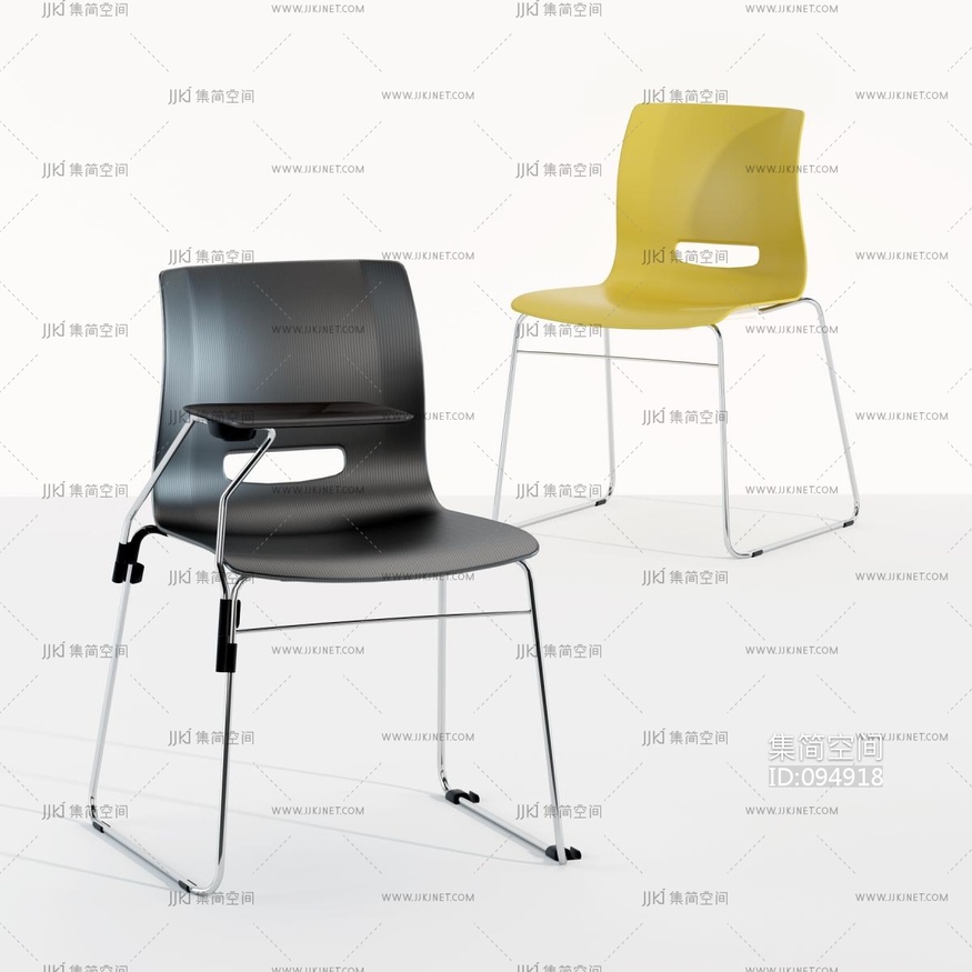 现代办公椅 3d模型下载 -【集简空间】「每日更新」
