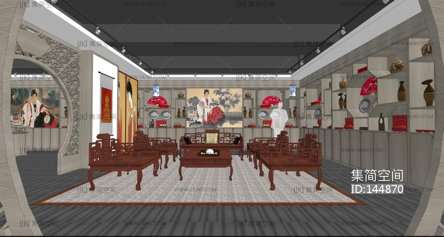 美术馆 su草图模型下载 -【集简空间】「每日更新」